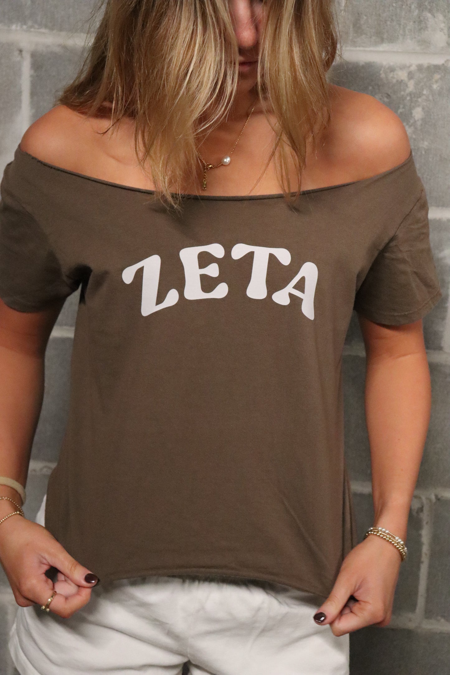 Brandy Melville Robyn Top - Brown Zeta Crop Top