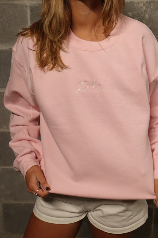 Pink Zeta Crewneck
