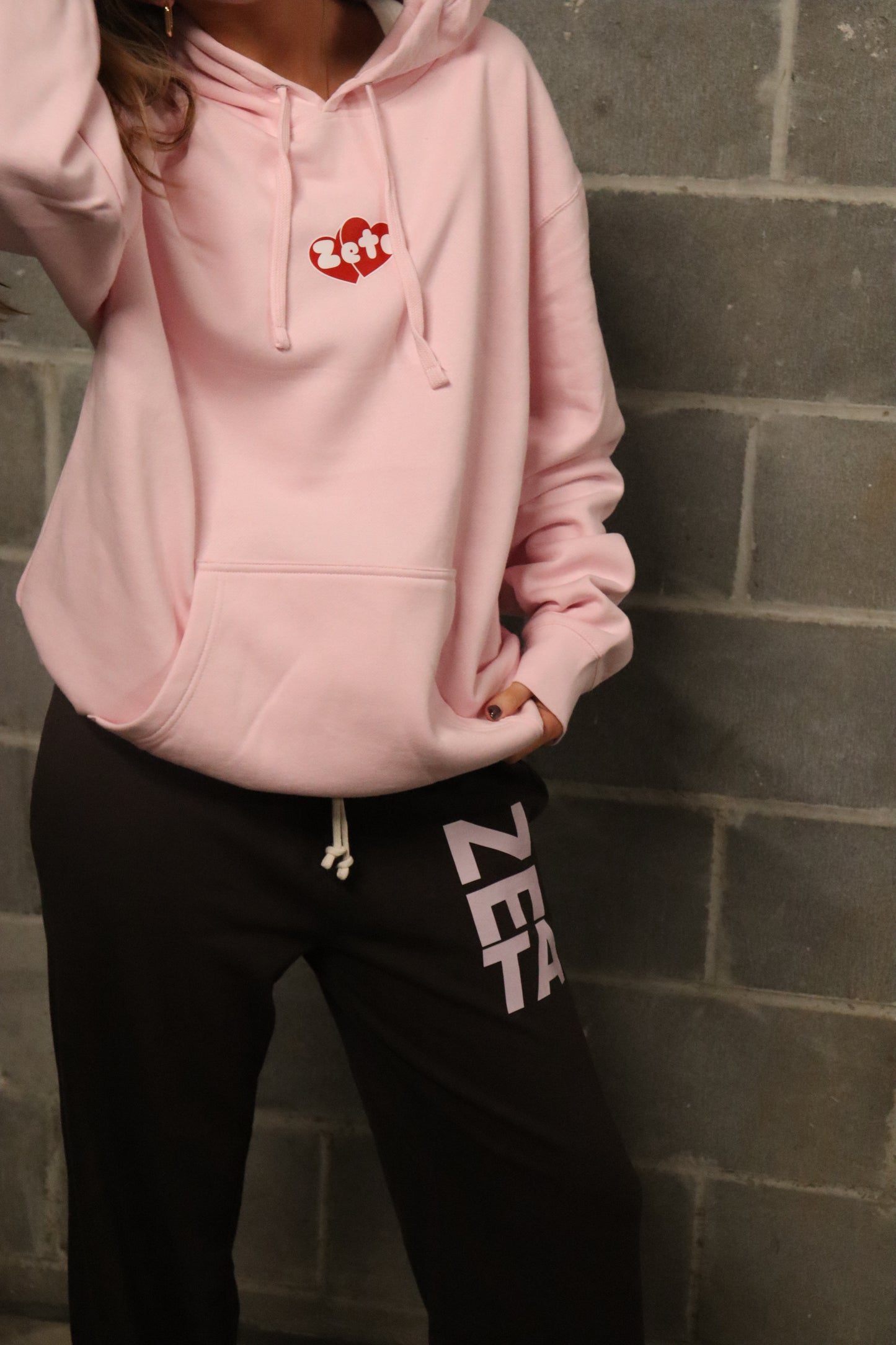 Pink Zeta Heart Sweatshirt