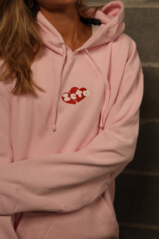Pink Zeta Heart Sweatshirt
